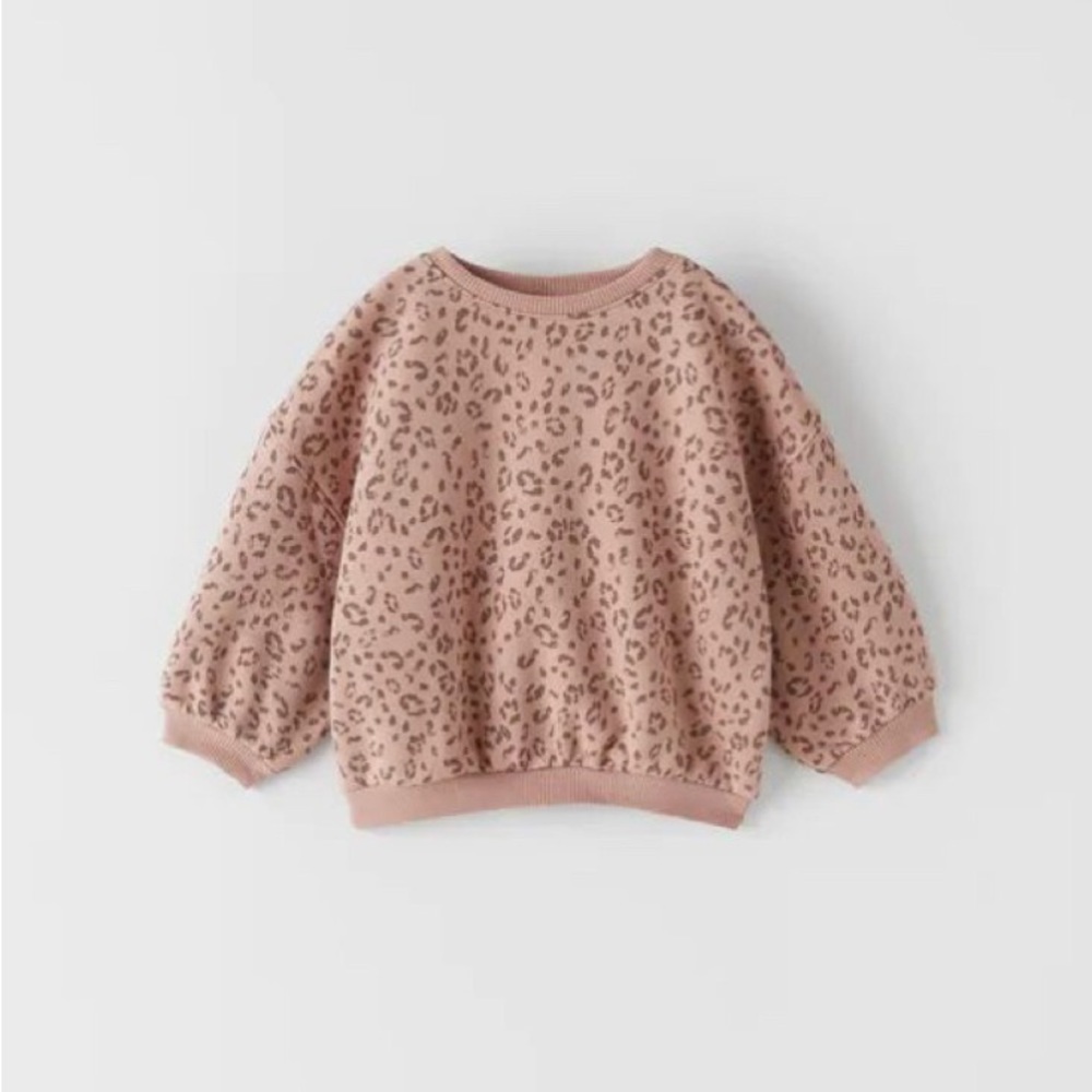 Zara animal print sweatshirt EUC 12-18 months